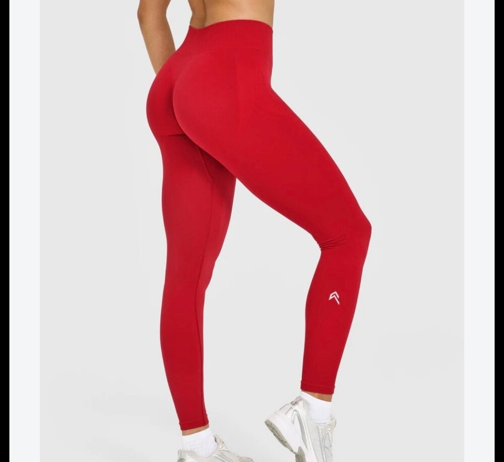 Oner Active Seamless Leggings Medium Red Stretch